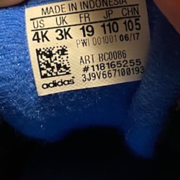 Adidas V Jog CMF Core Black/Blue/Grey Sneaker 4K - Picture 7 of 7